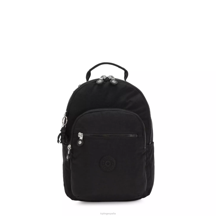 mochila pequeña para tableta de seúl Kipling negro negro mujer 884V420 con monograma