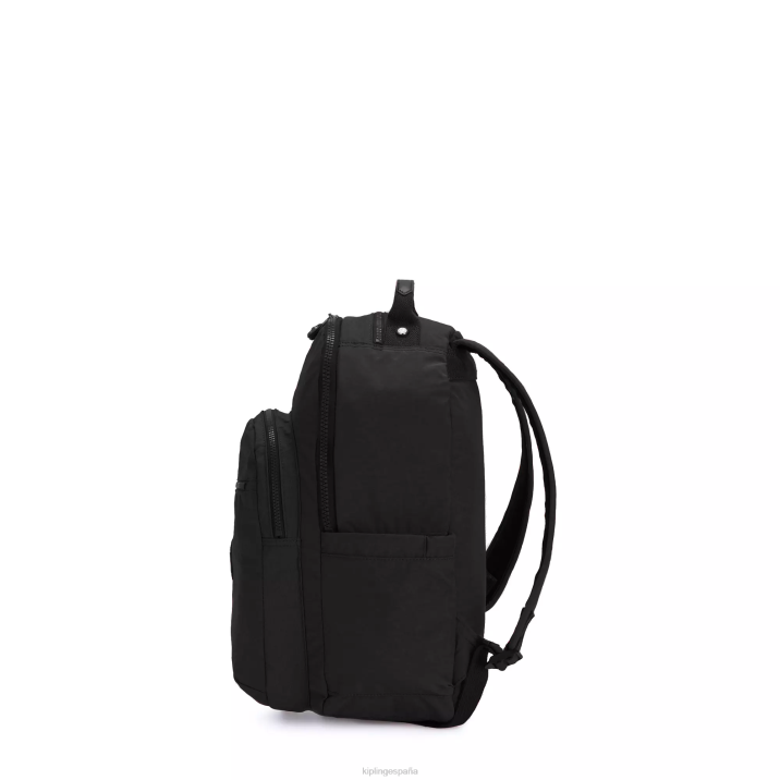 mochila pequeña para tableta de seúl Kipling negro negro mujer 884V420 con monograma