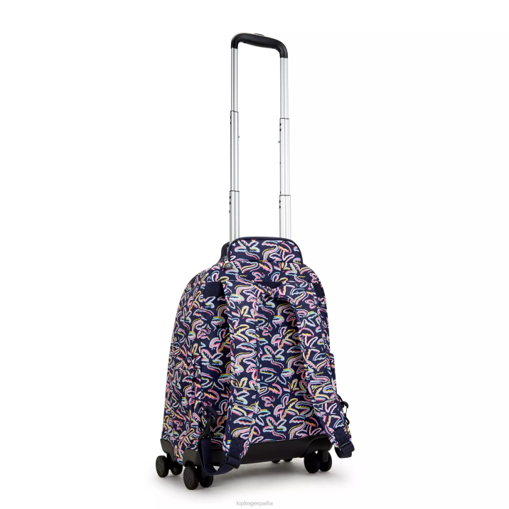 Mochila con ruedas New Zea para portátil de 15\" con estampado Kipling impresión de fiesta de palma mujer 884V490 mochilas con ruedas