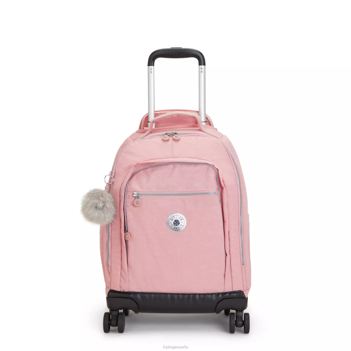 Mochila con ruedas para portátil New Zea de 15" Kipling rosa nupcial mujer 884V482 mochilas con ruedas