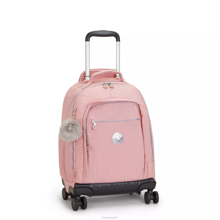 Mochila con ruedas para portátil New Zea de 15\" Kipling rosa nupcial mujer 884V482 mochilas con ruedas