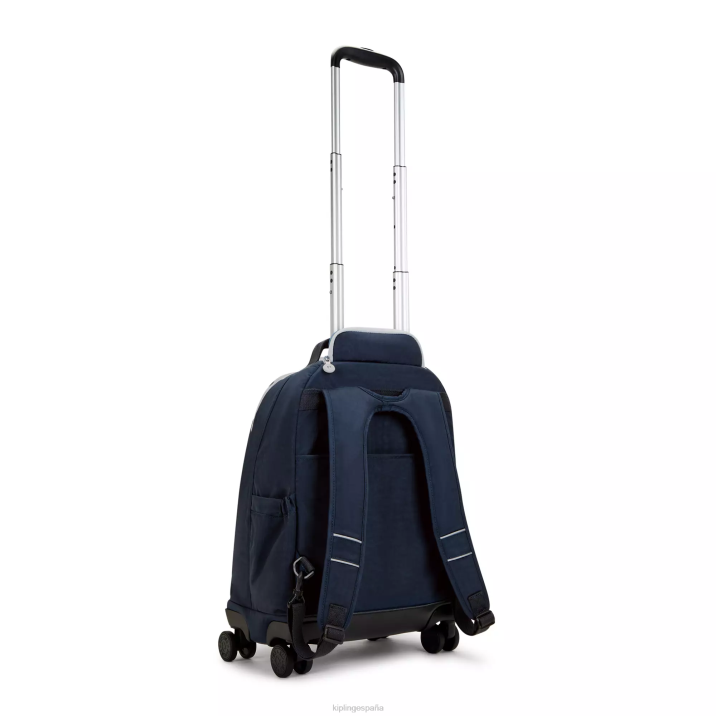 Mochila con ruedas para portátil New Zea de 15\" Kipling verdadero azul gris mujer 884V479 mochilas con ruedas