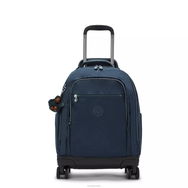 Mochila con ruedas para portátil New Zea de 15" Kipling verdadero tono azul mujer 884V480 mochilas con ruedas