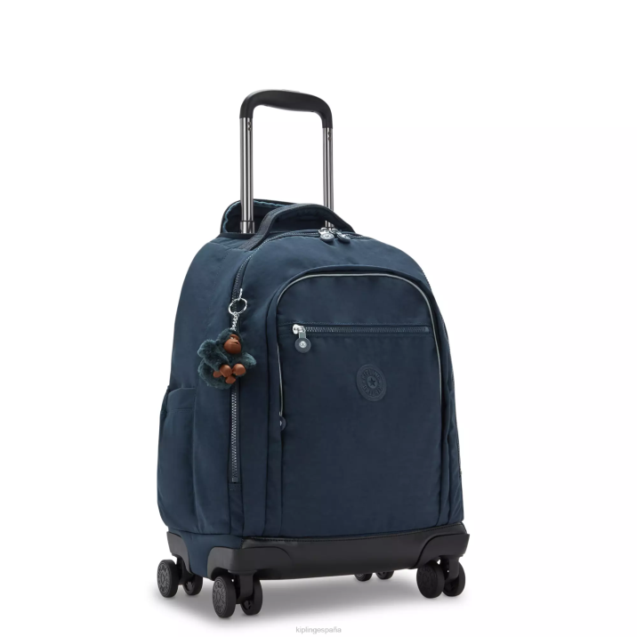 Mochila con ruedas para portátil New Zea de 15\" Kipling verdadero tono azul mujer 884V480 mochilas con ruedas