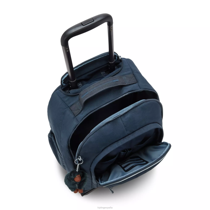 Mochila con ruedas para portátil New Zea de 15\" Kipling verdadero tono azul mujer 884V480 mochilas con ruedas