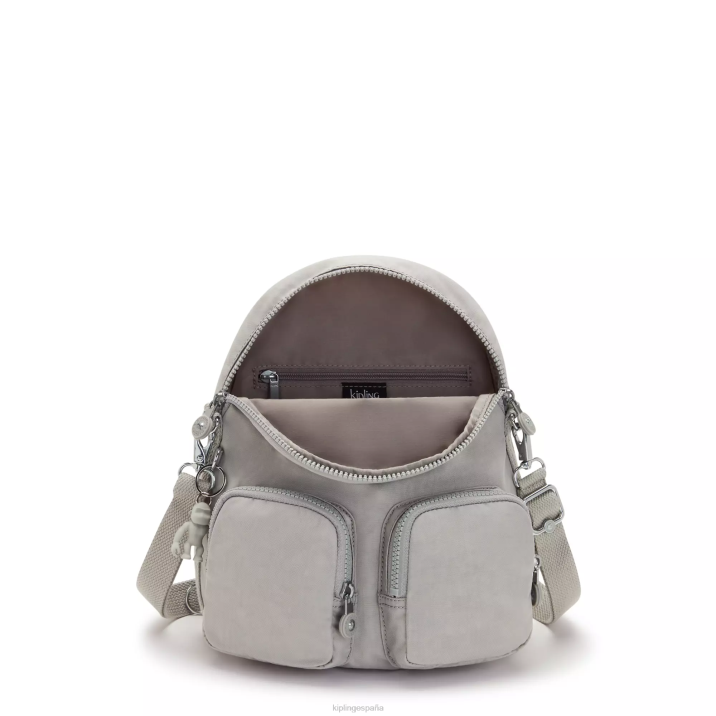 mochila convertible firefly up Kipling gris gris mujer 884V401 mochilas de moda