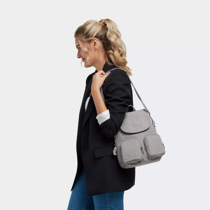 mochila convertible firefly up Kipling gris gris mujer 884V401 mochilas de moda