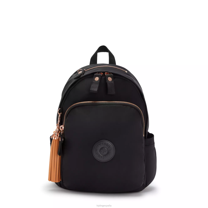 mochila delia Kipling rosa negro mujer 884V424 mochilas de moda