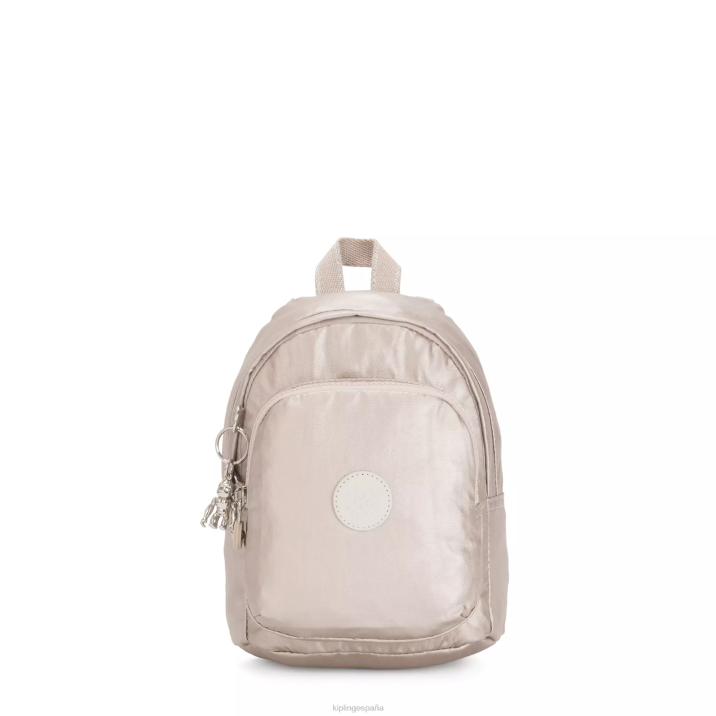 mochila delia convertible metalizada compacta Kipling resplandor metalico mujer 884V404 mochilas de moda