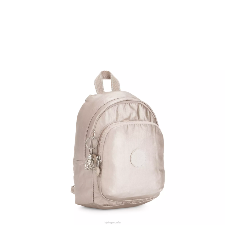 mochila delia convertible metalizada compacta Kipling resplandor metalico mujer 884V404 mochilas de moda