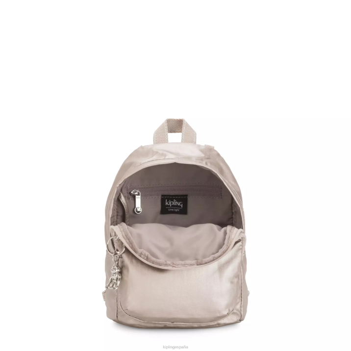 mochila delia convertible metalizada compacta Kipling resplandor metalico mujer 884V404 mochilas de moda