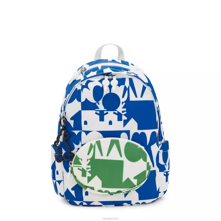mochila delia minju kim Kipling impresión múltiple minju mujer 884V337 mochilas de moda