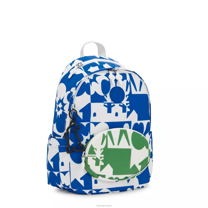 mochila delia minju kim Kipling impresión múltiple minju mujer 884V337 mochilas de moda