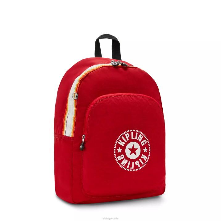mochila mediana curtis Kipling colorete rojo mujer 884V374 mochilas de moda