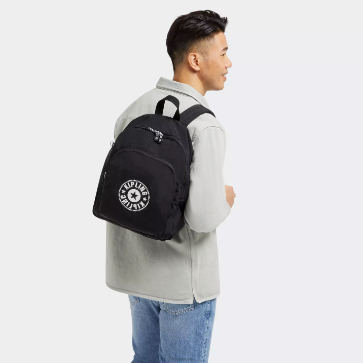 mochila mediana curtis Kipling luz negra mujer 884V372 mochilas de moda