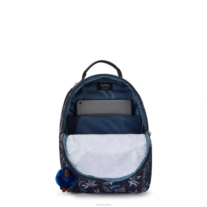 mochila pequeña con estampado de tablet seoul Kipling impresión de mar de surf mujer 884V348 mochilas de moda