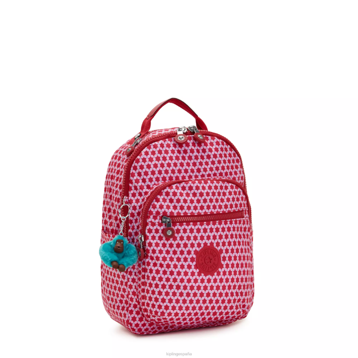 mochila pequeña con estampado de tablet seoul Kipling punto estrellado mujer 884V347 mochilas de moda
