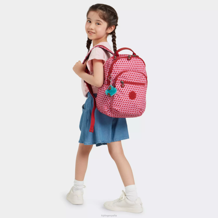 mochila pequeña con estampado de tablet seoul Kipling punto estrellado mujer 884V347 mochilas de moda