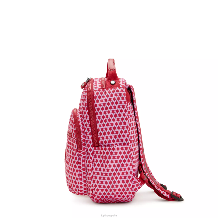 mochila pequeña con estampado de tablet seoul Kipling punto estrellado mujer 884V347 mochilas de moda