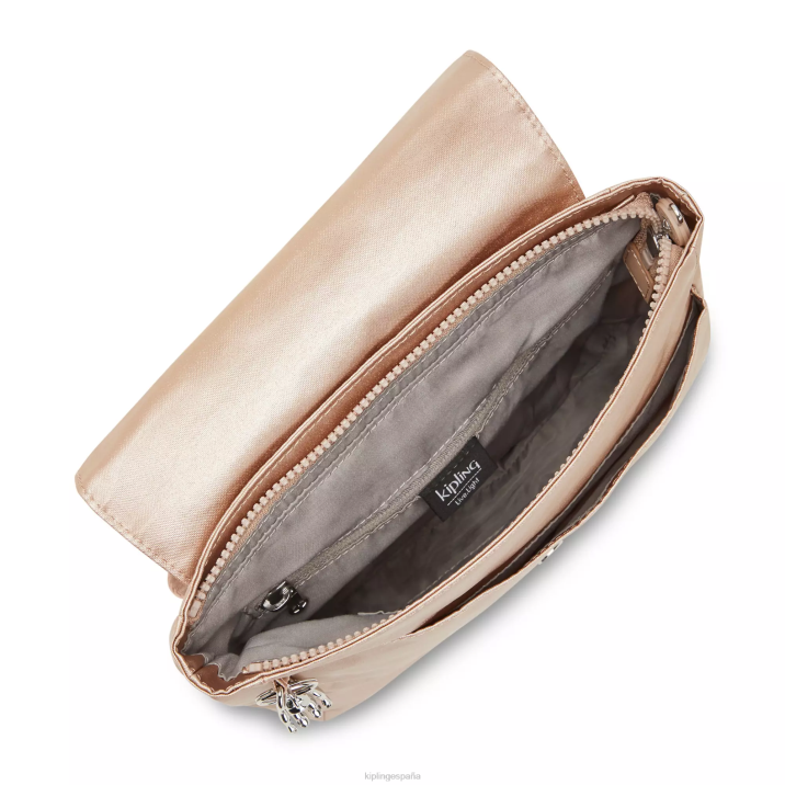 mochila pequeña dannie metalizada Kipling encanto de oro metálico mujer 884V391 mochilas de moda