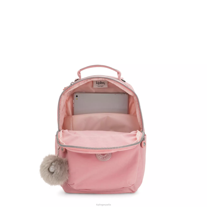 mochila pequeña para tableta de seúl Kipling rosa nupcial mujer 884V343 mochilas de moda