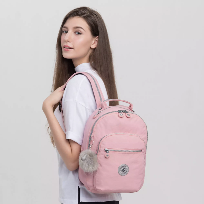 mochila pequeña para tableta de seúl Kipling rosa nupcial mujer 884V343 mochilas de moda