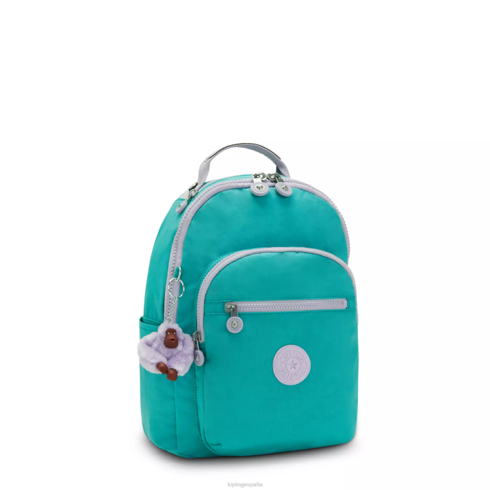 mochila pequeña para tableta de seúl Kipling surfista verde mujer 884V342 mochilas de moda
