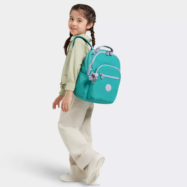 mochila pequeña para tableta de seúl Kipling surfista verde mujer 884V342 mochilas de moda
