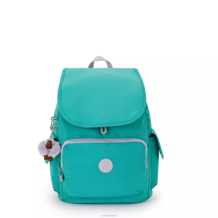 mochila urbana Kipling surfista verde mujer 884V350 mochilas de moda