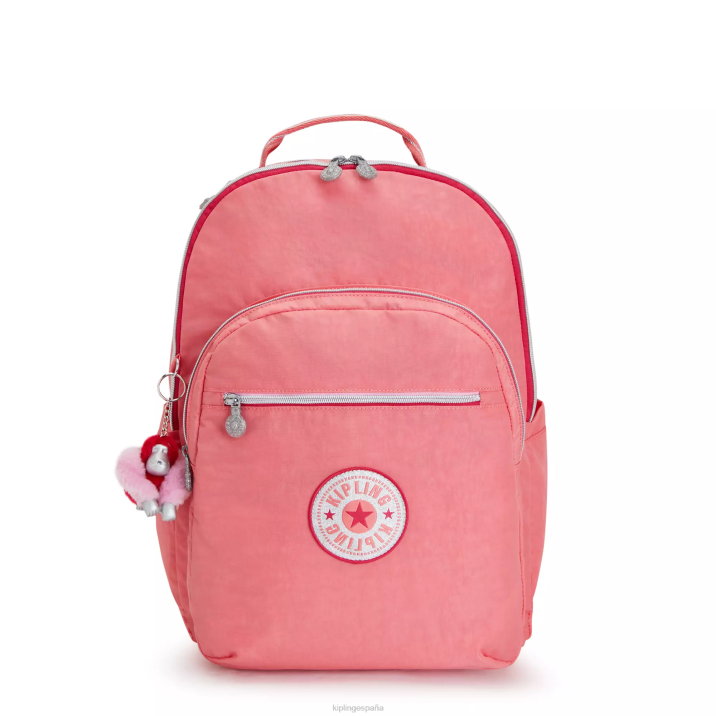 Mochila extragrande para portátil de 17" Seoul Kipling alegre diversión rosa mujer 884V439 mochilas para portátiles