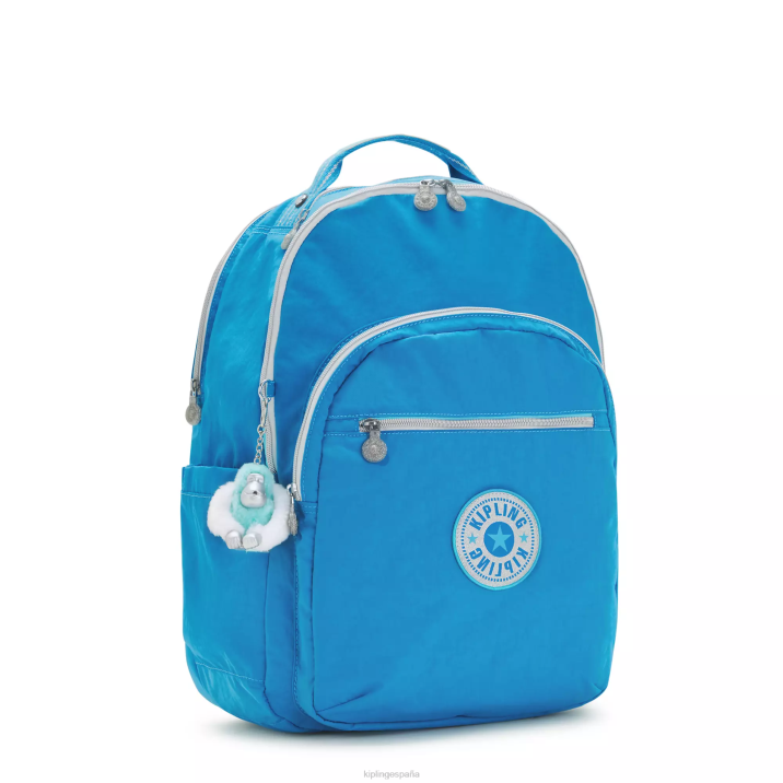Mochila extragrande para portátil de 17\" Seoul Kipling ansiosa diversión azul mujer 884V440 mochilas para portátiles