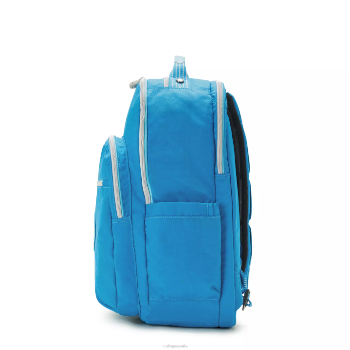 Mochila extragrande para portátil de 17\" Seoul Kipling ansiosa diversión azul mujer 884V440 mochilas para portátiles
