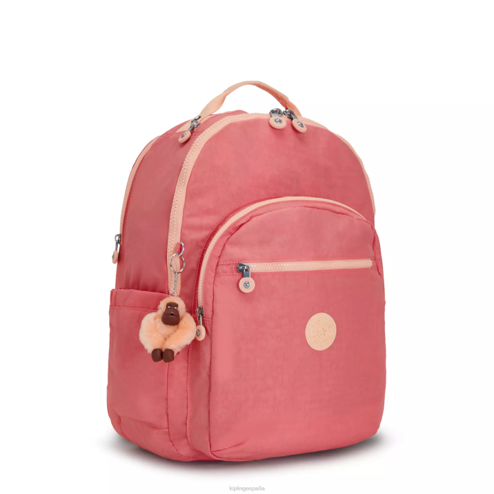 Mochila extragrande para portátil de 17\" Seoul Kipling rosa alegre mujer 884V452 mochilas para portátiles