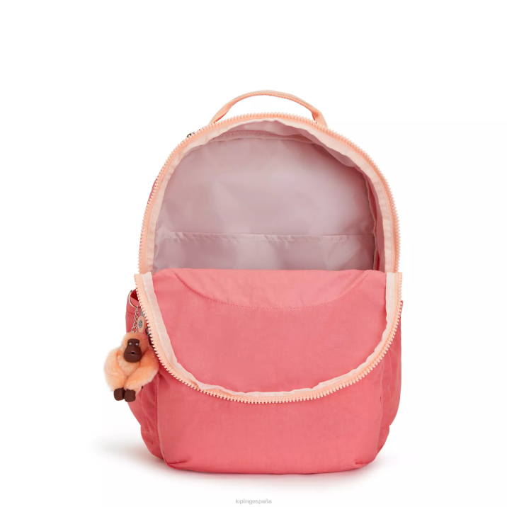 Mochila extragrande para portátil de 17\" Seoul Kipling rosa alegre mujer 884V452 mochilas para portátiles