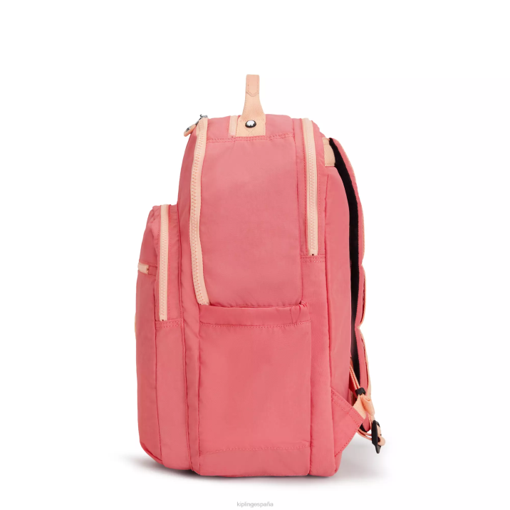 Mochila extragrande para portátil de 17\" Seoul Kipling rosa alegre mujer 884V452 mochilas para portátiles