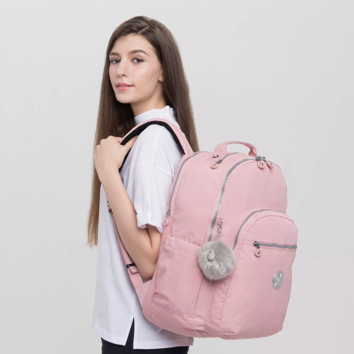 Mochila extragrande para portátil de 17\" Seoul Kipling rosa nupcial mujer 884V451 mochilas para portátiles