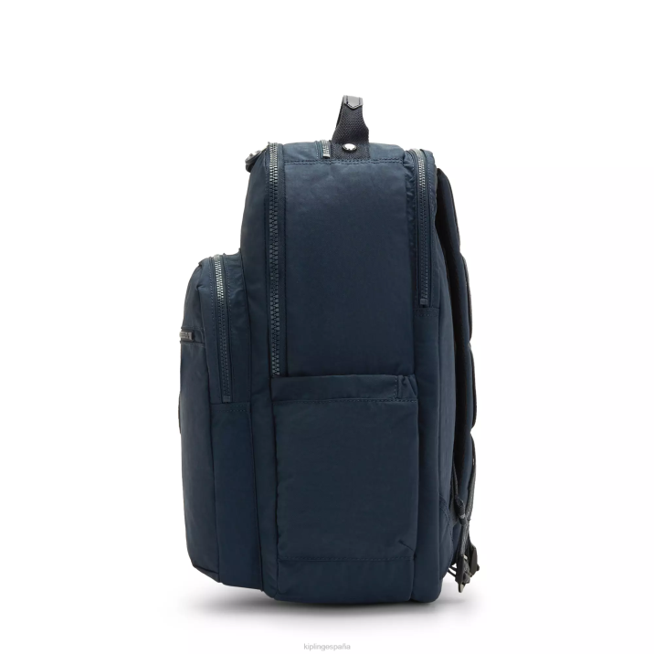Mochila extragrande para portátil de 17\" Seoul Kipling verdadero tono azul mujer 884V487 mochilas para portátiles