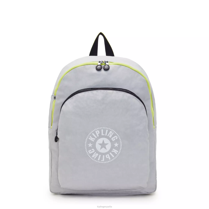 mochila curtis grande para portátil de 17" Kipling aire gris mujer 884V485 mochilas para portátiles