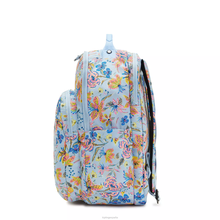 mochila extragrande para portátil de 17\" con estampado de seúl Kipling flores silvestres mujer 884V455 mochilas para portátiles