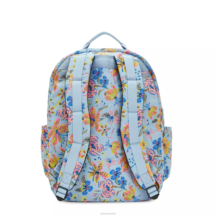 mochila extragrande para portátil de 17\" con estampado de seúl Kipling flores silvestres mujer 884V455 mochilas para portátiles