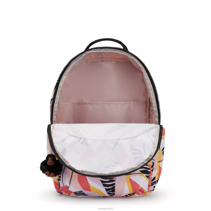 mochila extragrande para portátil de 17\" con estampado de seúl Kipling licencia abstracta mujer 884V454 mochilas para portátiles