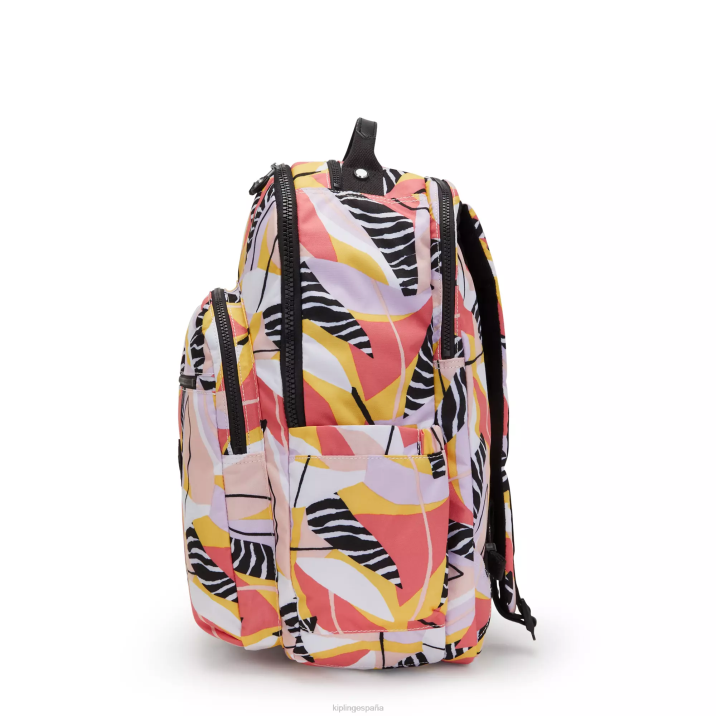 mochila extragrande para portátil de 17\" con estampado de seúl Kipling licencia abstracta mujer 884V454 mochilas para portátiles