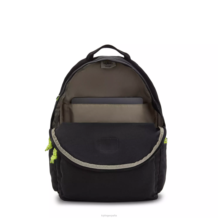 mochila grande para portátil damien Kipling valle negro mujer 884V399 mochilas para portátiles