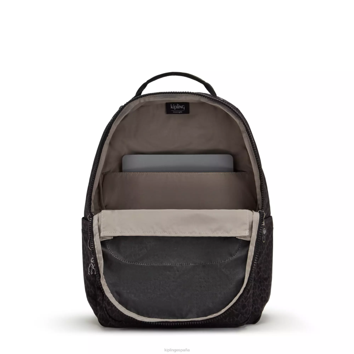 mochila grande para portátil de 15\" con estampado de seúl Kipling firma en relieve mujer 884V369 mochilas para portátiles