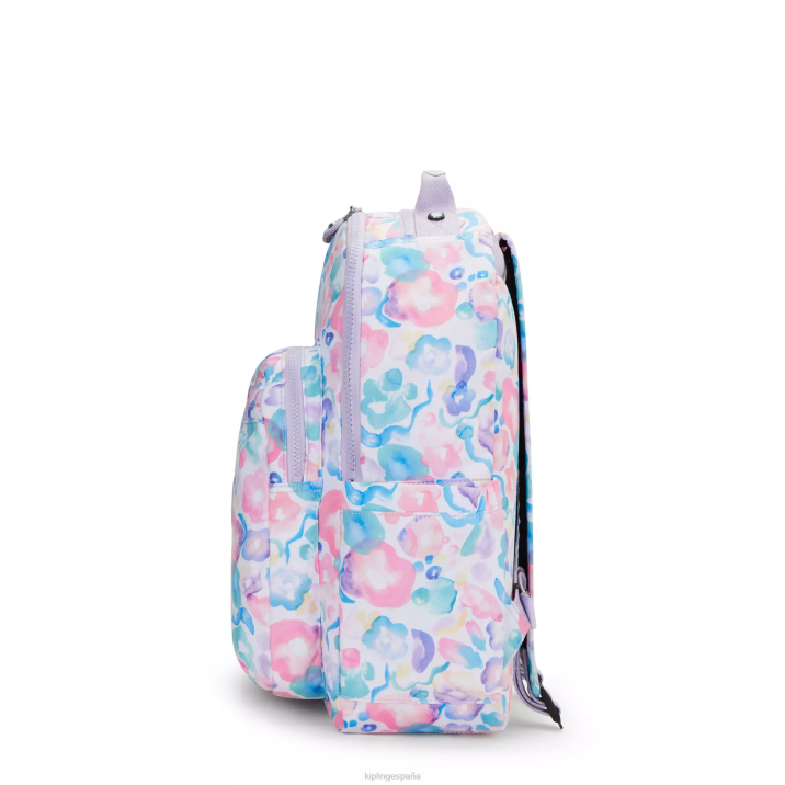 mochila grande para portátil de 15\" con estampado de seúl Kipling flores de agua mujer 884V469 mochilas para portátiles