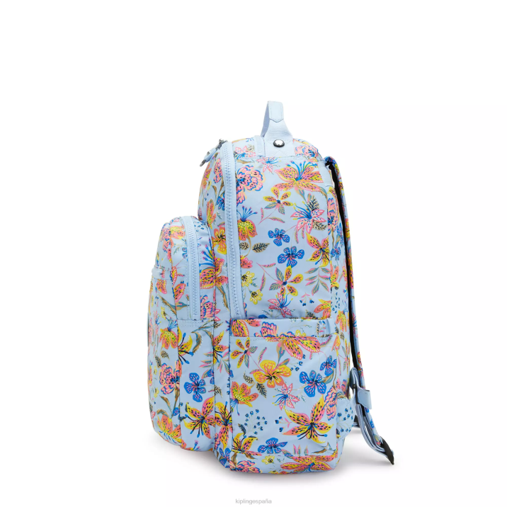 mochila grande para portátil de 15\" con estampado de seúl Kipling flores silvestres mujer 884V346 mochilas para portátiles