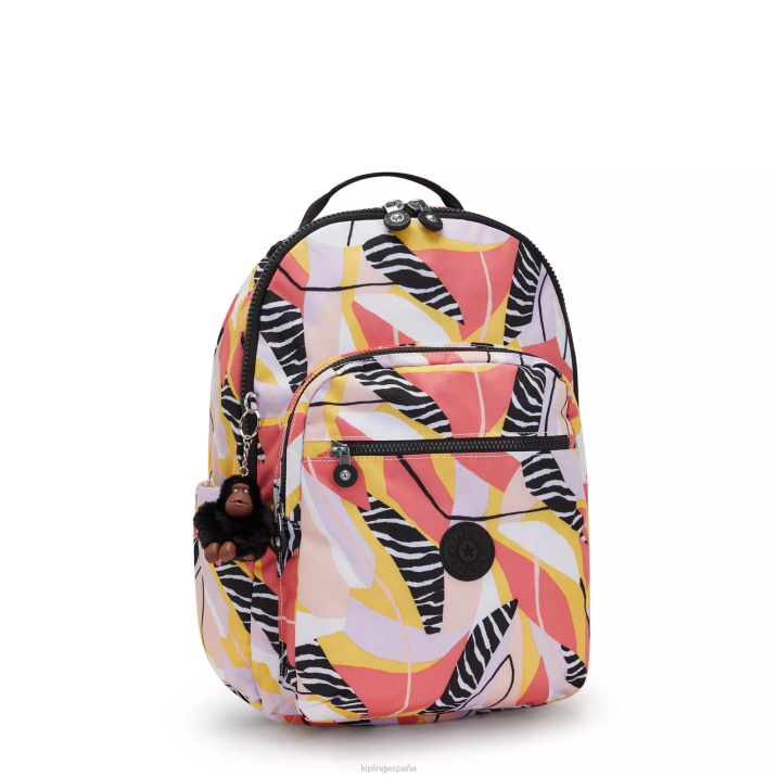 mochila grande para portátil de 15\" con estampado de seúl Kipling licencia abstracta mujer 884V468 mochilas para portátiles