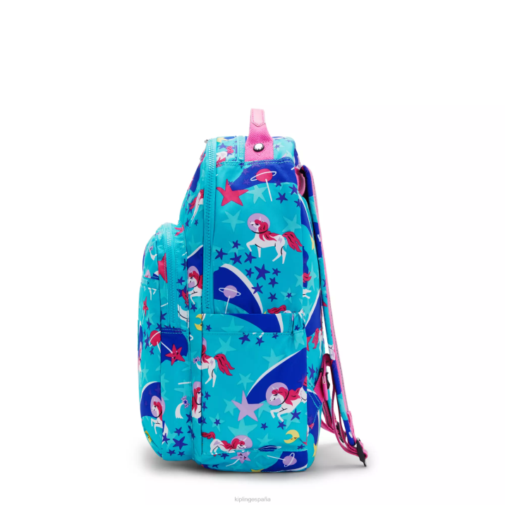 mochila grande para portátil de 15\" con estampado de seúl Kipling unicornios espaciales mujer 884V463 mochilas para portátiles
