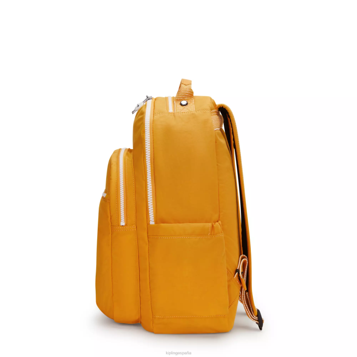 mochila grande para portátil de 15\" de seúl Kipling amarillo rapido mujer 884V472 mochilas para portátiles
