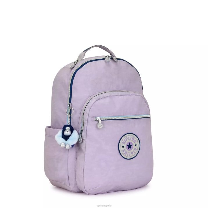 mochila grande para portátil de 15\" de seúl Kipling diversión lila sin fin mujer 884V445 mochilas para portátiles